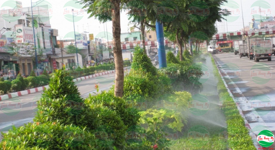 Hệ thống tưới tự động Đường Trường Chinh